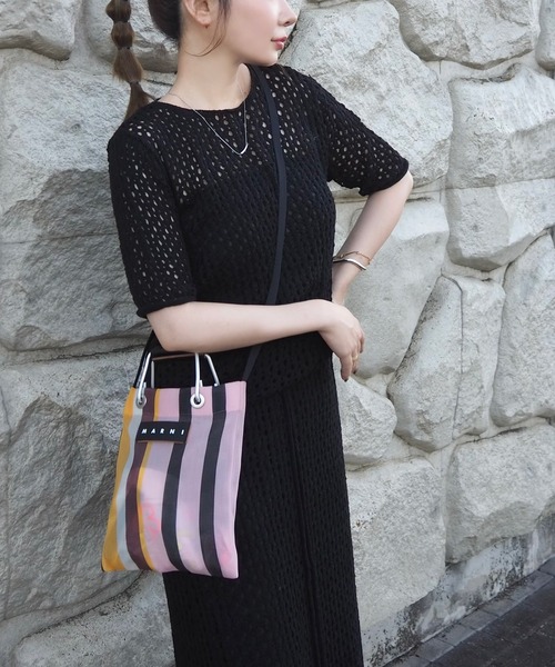 セットアップ mesh knit setup /メッシュ サマー ニット レディース