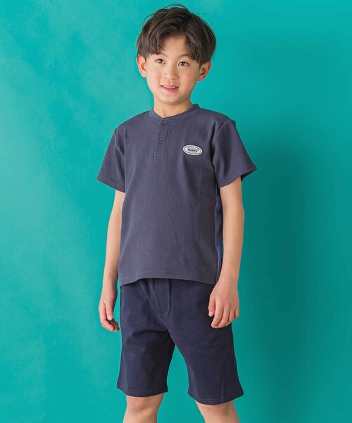 familiar ネイビー Tシャツ ショートパンツ セット Tシャツ | ファミリア公式サイト