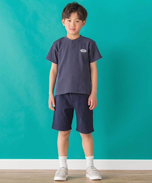 BeBe Petits Pois Vert セットアップ 「店舗限定」ワッフル×天竺