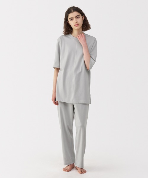 MUJI Labo ライトグレー 半袖シャツ MUJI Labo tシャツ 「MUJI Labo」男女兼用 スムースジャージー