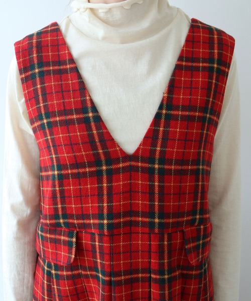 bulle de savon ジャンパースカート Recycle CHECK : ZOZOTOWN