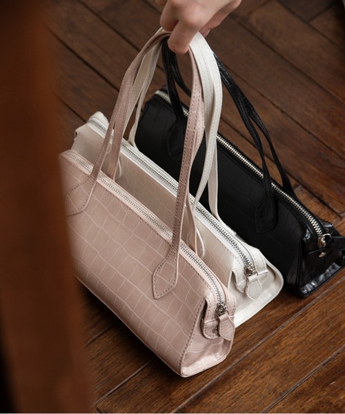 lawgy（ラウジー） ショルダーバッグ バッグ crocodile thin rectangle