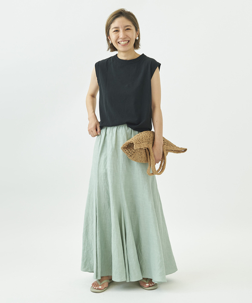 【美品】plage ロングスカート 追加》Washable Fibril ロングスカート（スカート）｜Plage