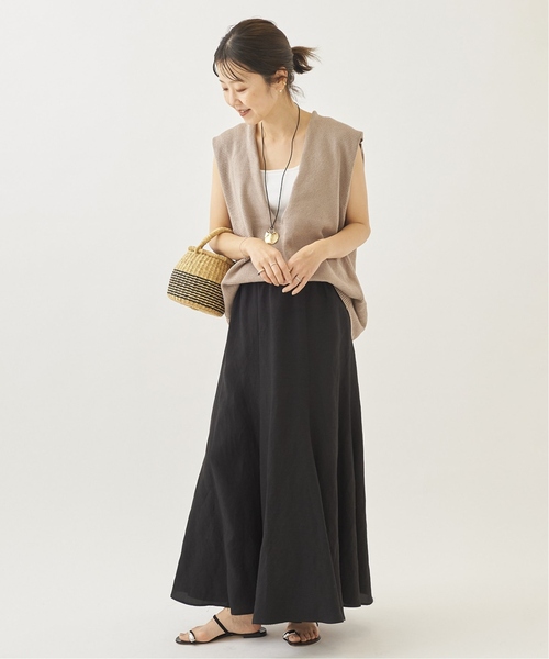 【美品】Plage ロングスカート　洗える 36 ML 1回の着用 plage 「Plage」 ロングスカート 36 グリーン レディース