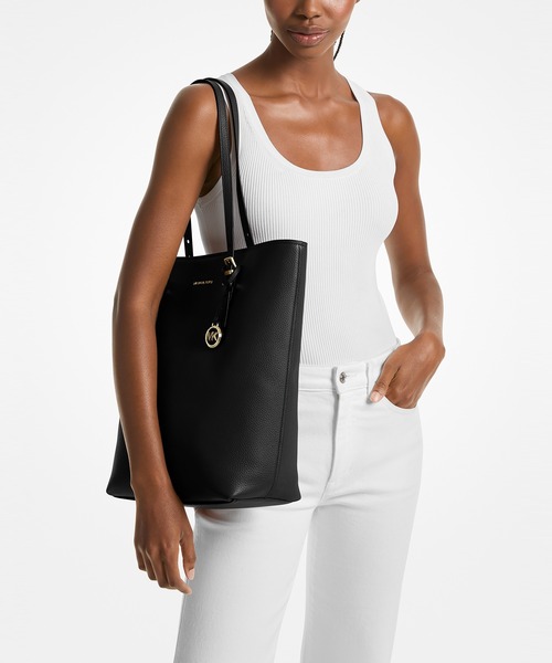 MICHAEL KORS トートバッグ QUINN ぺブル レザー トート ラージ