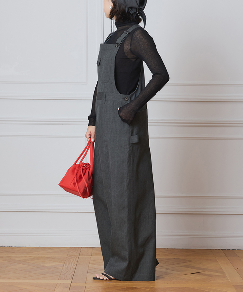 IENA LA BOUCLE サロペット オーバーオール ウールツイル