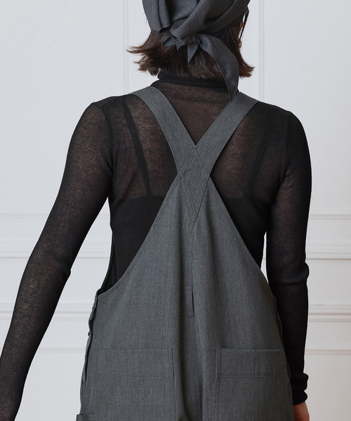 IENA LA BOUCLE サロペット オーバーオール ウールツイル