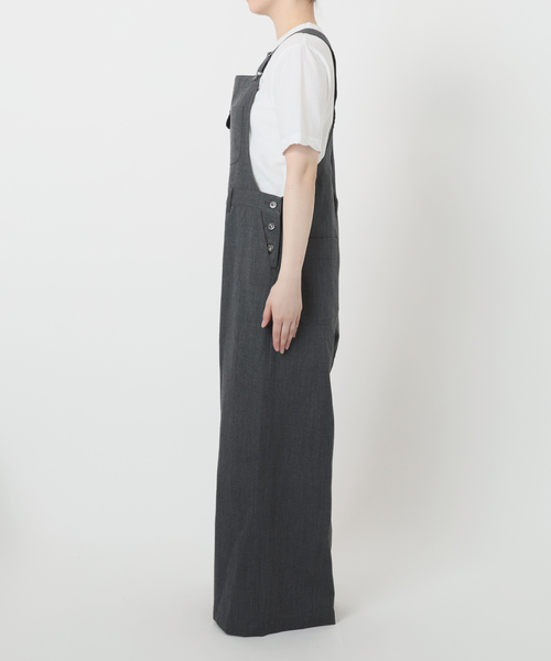 IENA LA BOUCLE モールスキンオーバーオール オールインワン 黒 IENA LA BOUCLE（イエナラブークル）の「《追加》IENA LA BOUCLE