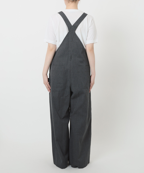 IENA LA BOUCLE 編み上げオーバーオール F ブラック 日本製 IENA LA BOUCLE 編み上げオーバーオール F ブラック 日本製