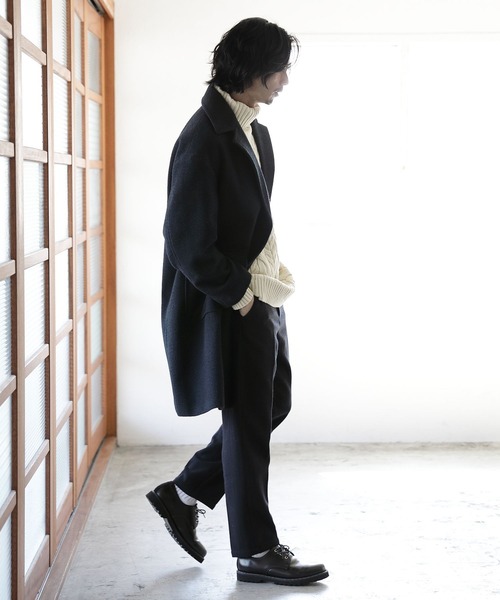 「niko and...」 チェスターコート LARGE グレー メンズ_画像5