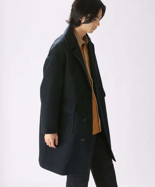 「niko and...」 チェスターコート LARGE グレー メンズ_画像6