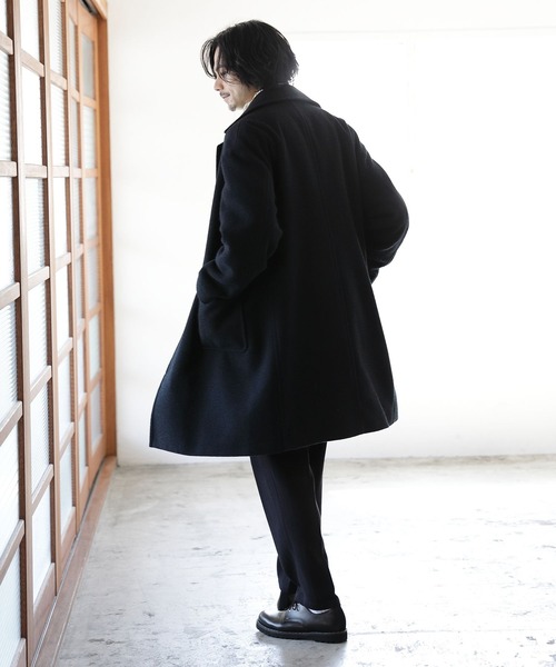 「niko and...」 チェスターコート LARGE グレー メンズ_画像7