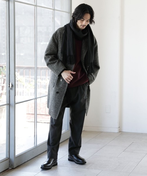 「niko and...」 チェスターコート LARGE グレー メンズ_画像9