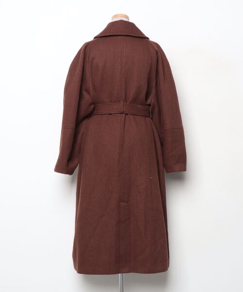 【美品】MURUA ブラウン チェスターコート　アウター MURUA（ムルーア） チェスターコート FREE ブラウン レディース