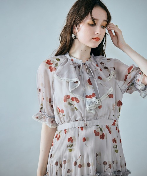 Audie a Muses（オーディア ミューズ） ワンピース チェリープリント