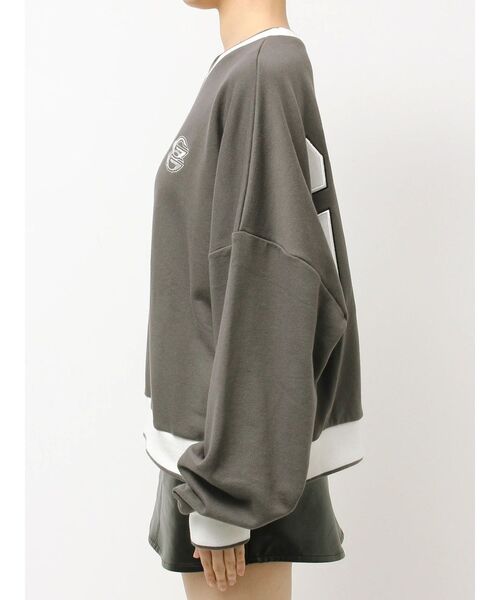 GYDA（ジェイダ） トレーナー スウェット GYDA BICOLOR スウェット