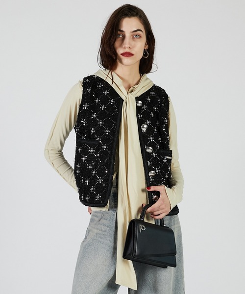 ベスト ジレ 「2025Autumn Pre-Order」ツイードベスト / Tweed Vest レディース