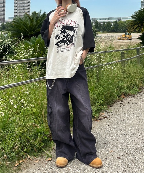 「sedacle」 半袖Tシャツ LARGE ブラウン メンズ