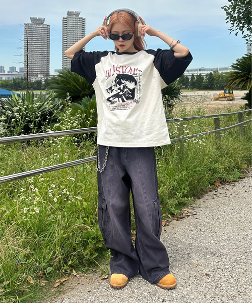 「sedacle」 半袖Tシャツ LARGE ブラウン メンズ
