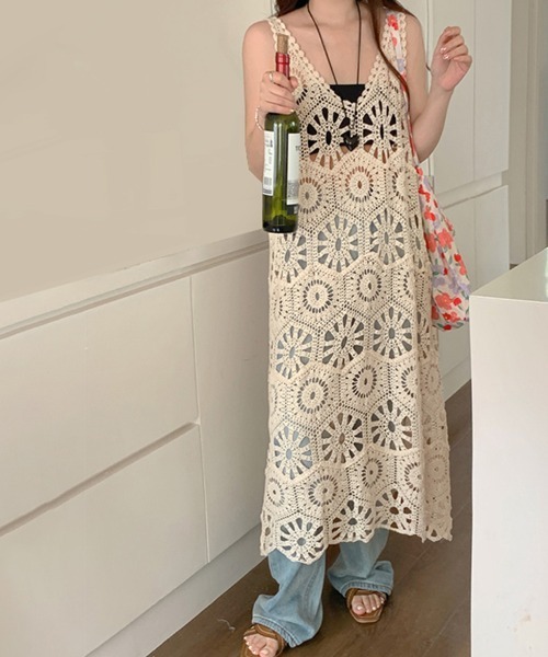 ロング　ワンピース ReRe ワンピース 刺繍ロングワンピース : ZOZOTOWN Yahoo!店 - 通販