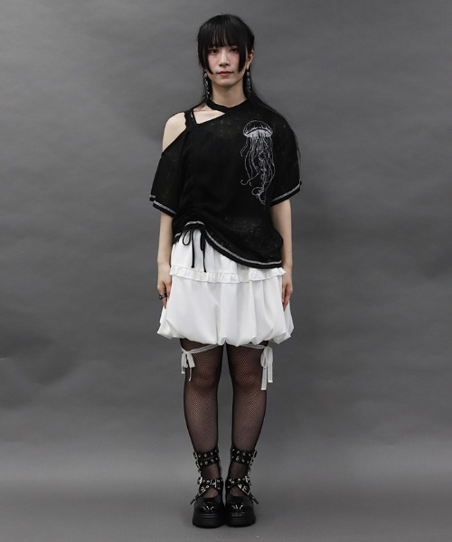 axes femme POETIQUE スカート クラゲバルーンミニスカート : ZOZOTOWN