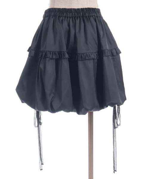 drape mini skirt 新品未使用　ブラック　黒　バルーンスカート axes femme POETIQUE スカート クラゲバルーンミニスカート : ZOZOTOWN