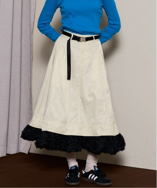 MAISON SPECIAL（メゾンスペシャル） スカート Belted 2way Flower Hem