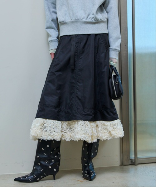 MAISON SPECIAL（メゾンスペシャル） スカート Belted 2way Flower Hem