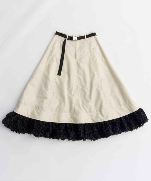 MAISON SPECIAL（メゾンスペシャル） スカート Belted 2way Flower Hem