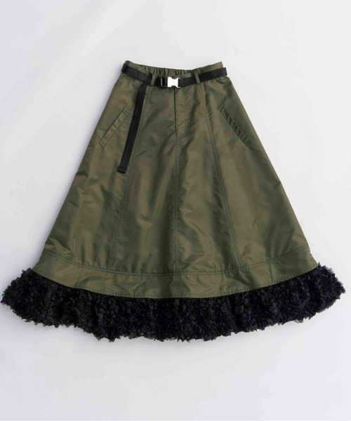 MAISON SPECIAL（メゾンスペシャル） スカート Belted 2way Flower Hem