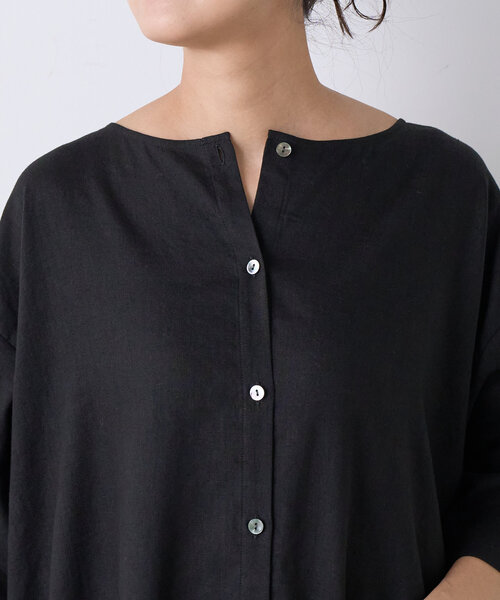 BEARDSLEY 「BEARDSLEY」 7分袖ワンピース 1 ブラック BEARDSLEY 「BEARDSLEY」 7分袖ワンピース 1 ブラック