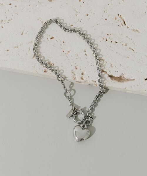 SMELLY（スメリー） ブレスレット ステンレスハートチャーム
