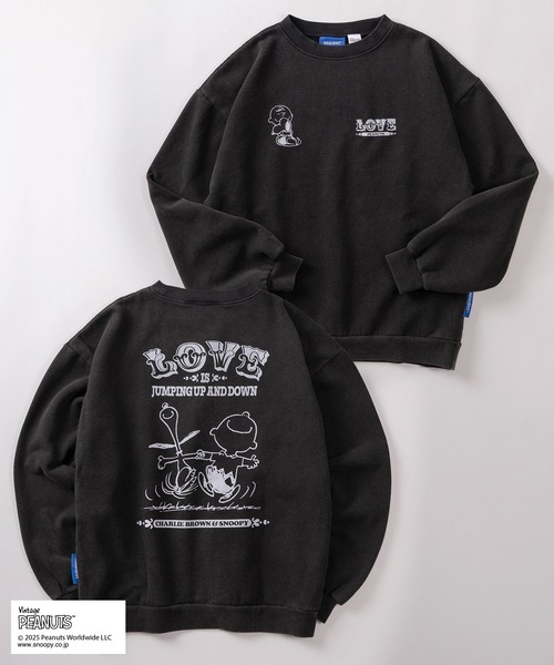 PEANUTS トレーナー スウェット 「72」「PEANUTS/ピーナッツ」ブリーチ