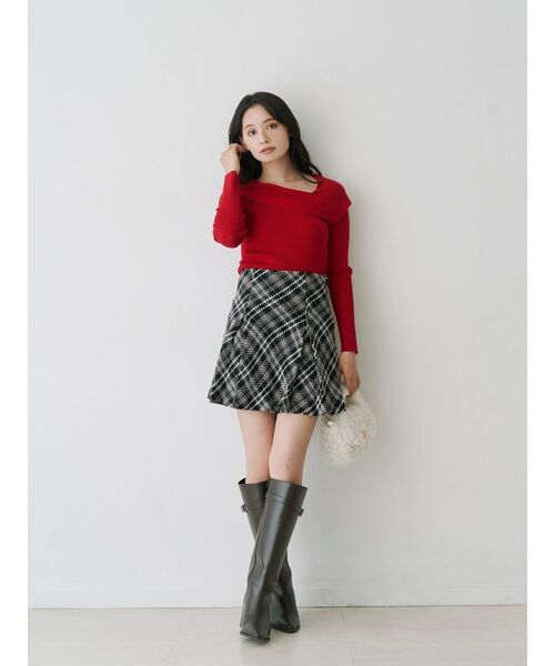 パンツ オリジナルロービングチェックミニスカパン レディース