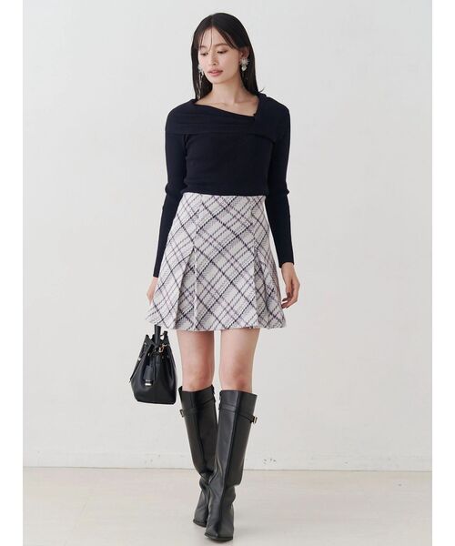 パンツ オリジナルロービングチェックミニスカパン レディース