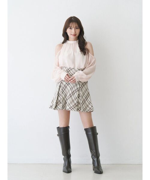 パンツ オリジナルロービングチェックミニスカパン レディース