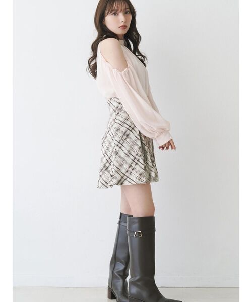 パンツ オリジナルロービングチェックミニスカパン レディース