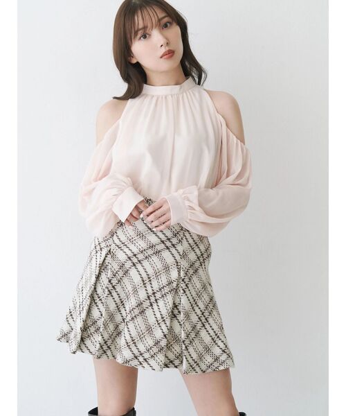 パンツ オリジナルロービングチェックミニスカパン レディース