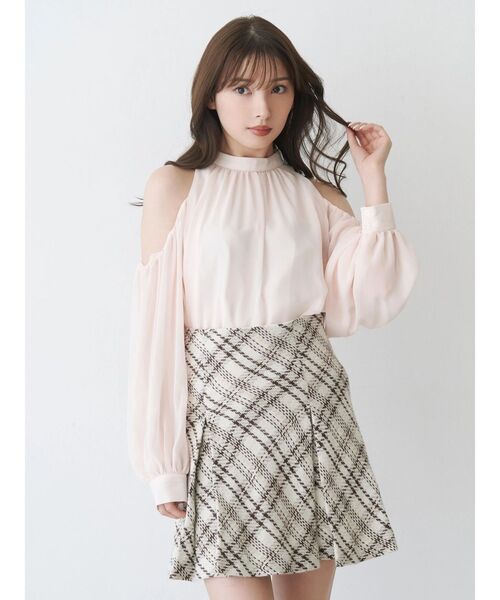 パンツ オリジナルロービングチェックミニスカパン レディース