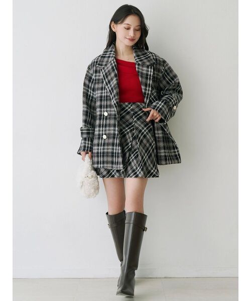 パンツ オリジナルロービングチェックミニスカパン レディース