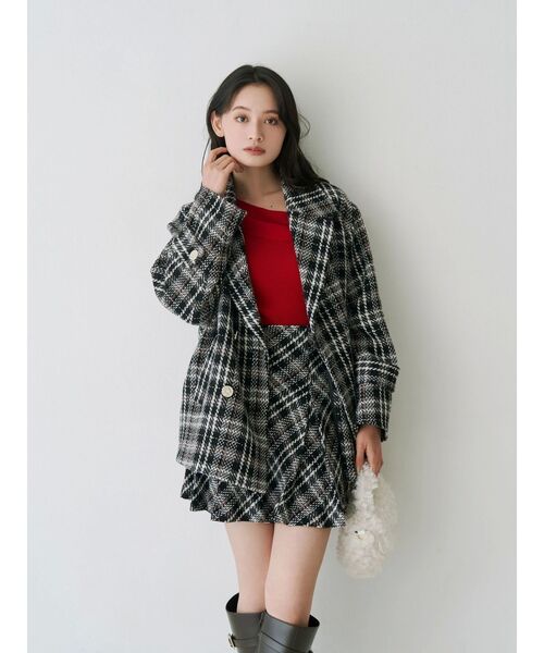 パンツ オリジナルロービングチェックミニスカパン レディース