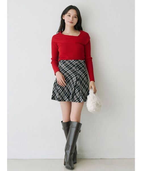 パンツ オリジナルロービングチェックミニスカパン レディース