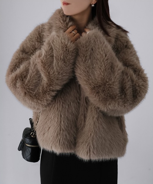 Riberry（リベリー） コート アウター ジップアップショートファー