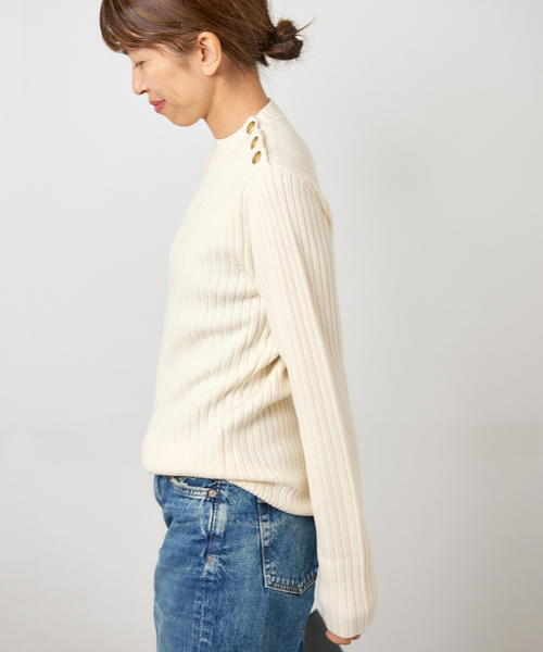 IENA（イエナ） ニット セーター ワイドリブプルオーバー レディース