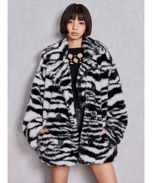 GYDA（ジェイダ） ブルゾン アウター コクーンエコファーブルゾン