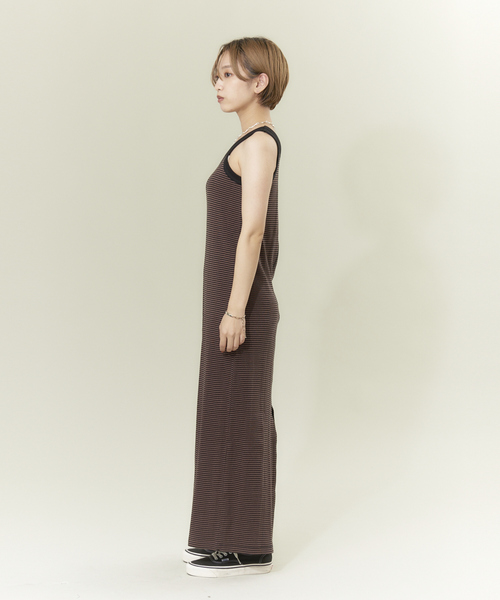 「MILLER」 ノースリーブワンピース フリー グリーン レディース_画像4