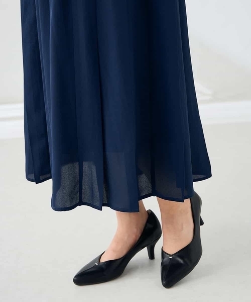 a.v.v（アー・ヴェ・ヴェ） ワンピース 「洗える/WEB限定」ボウタイ