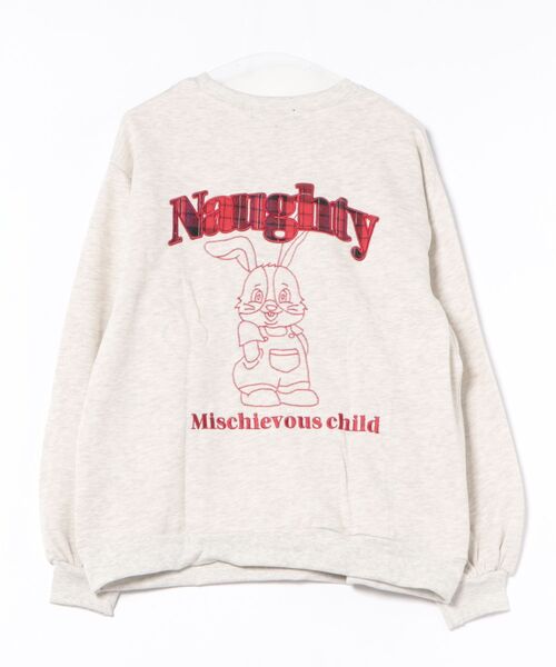 トレーナー スウェット 「バックスウィートロゴ×ラビット」レディース