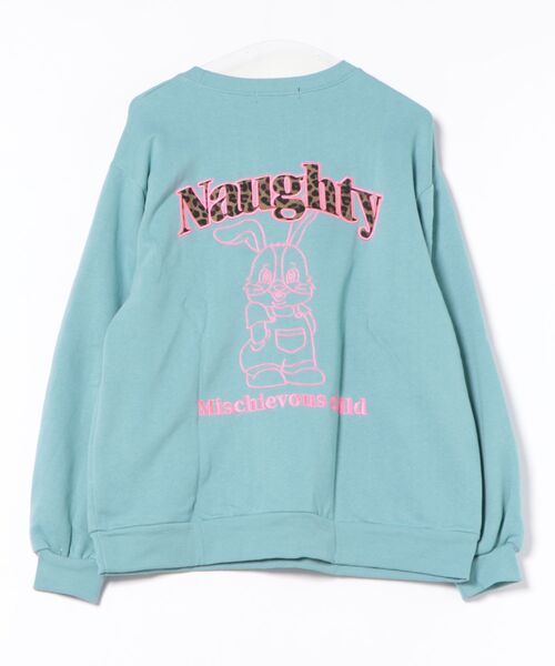 トレーナー スウェット 「バックスウィートロゴ×ラビット」レディース