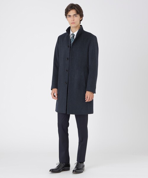☆1着限り☆未使用品☆ブラックレーベル・クレストブリッジ スタンドカラーコート☆ ブラックレーベルクレストブリッジ BLACK LABEL CRESTBRIDGE カルゼ